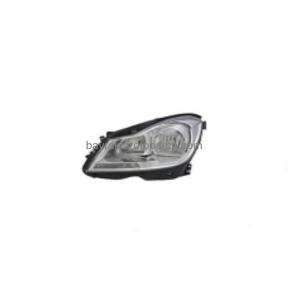Mercedes W204 Ön Far Elektrikli Motorlu Krom Sol 2010-