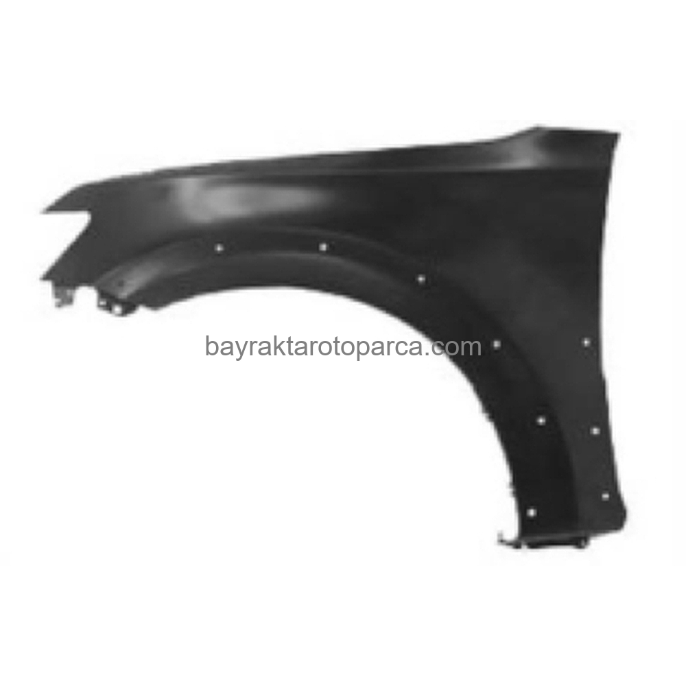 Mitsubishi Pajero Ön Çamurluk Kapl Delikli Sol 2007-