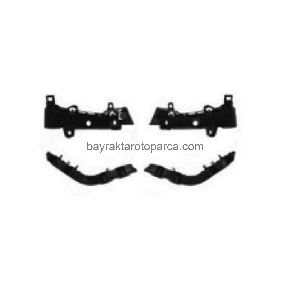 Peugeot 301 Arka Tampon Braketi Set 4 Parça 2011-