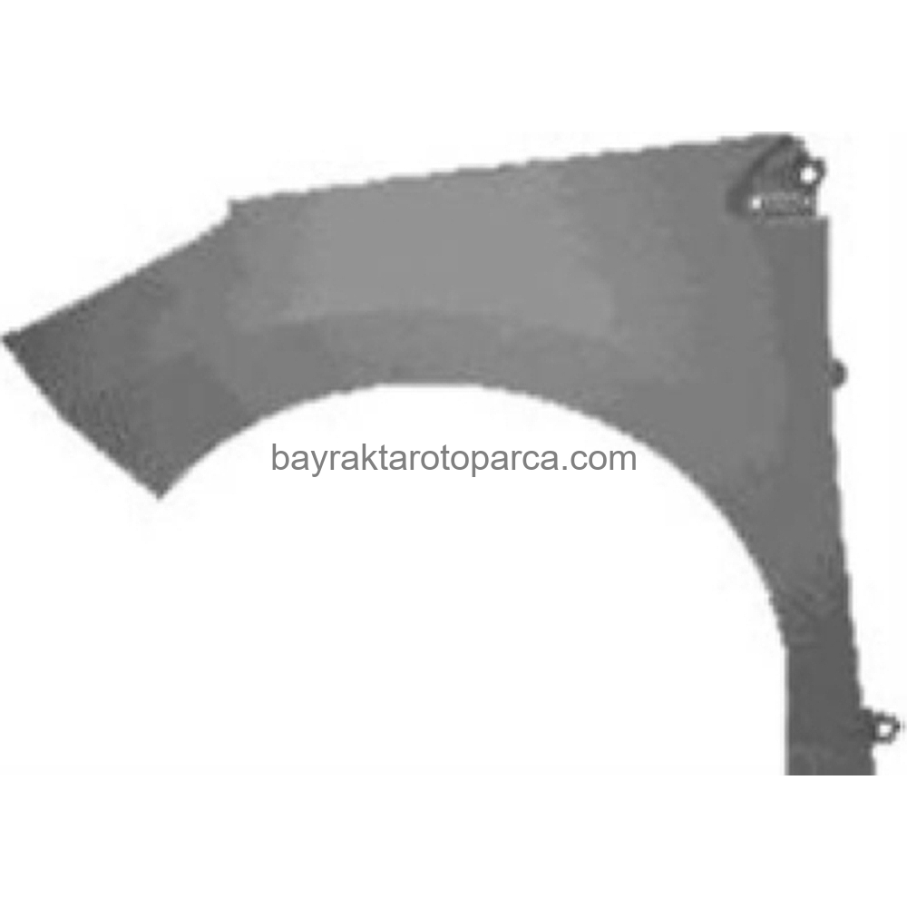 Peugeot 308 Ön Çamurluk Plastik Astarlı  Sol 2007-
