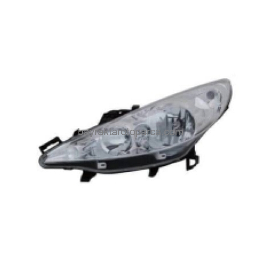 Peugeot 207 Ön Far Elektrikli Motorlu Sol 2006-