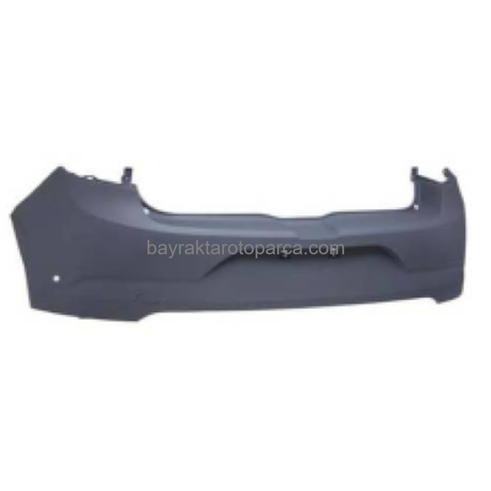 Renault Megane Arka Tampon 2 Sensör Delikli Hatchback  Astarlı  2016-
