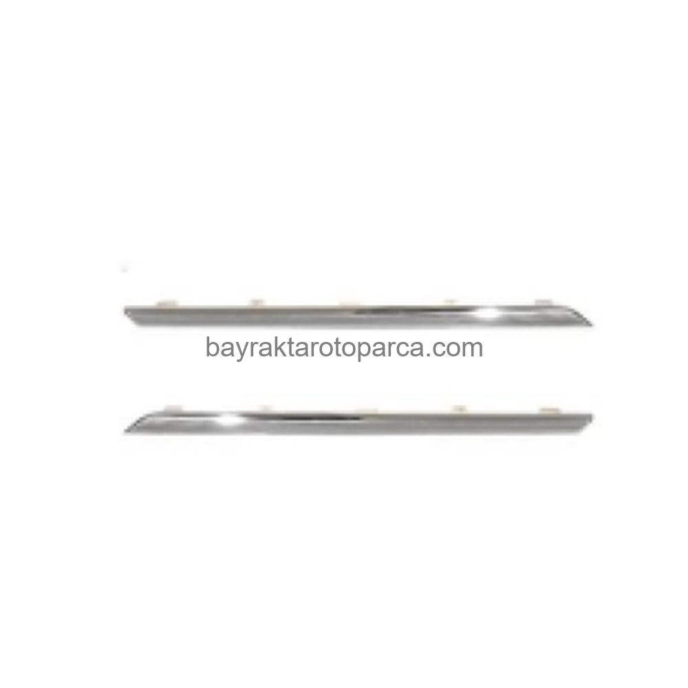 Renault Megane Ön Panjur Kuşağı Krom Set 2013-