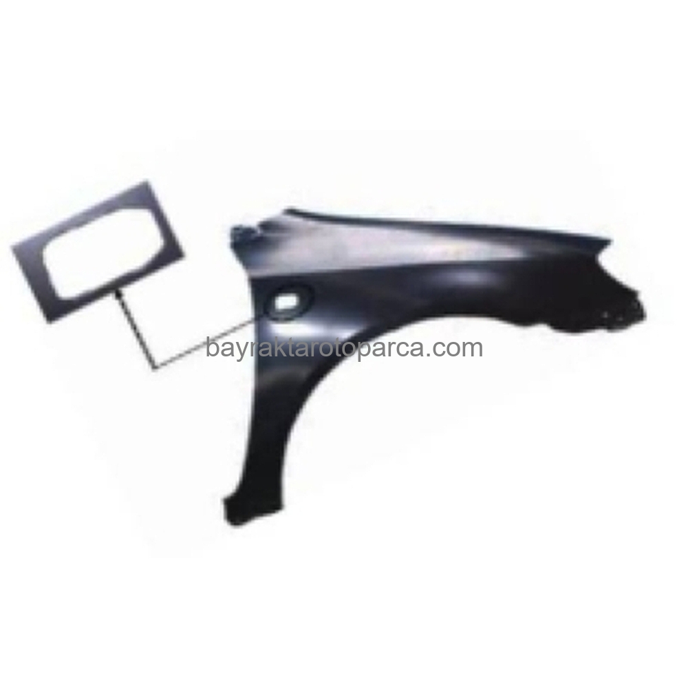 Toyota Corolla Ön Çamurluk Delikli Sedan   Sağ 2002-2006