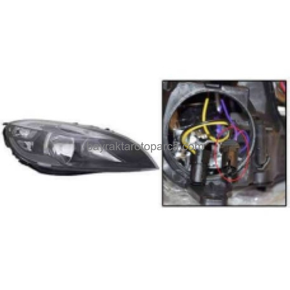 Volvo V40 Ön Far Elektrikli Motorlu Sinyal Kablolu Sağ 2012-